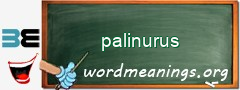 WordMeaning blackboard for palinurus